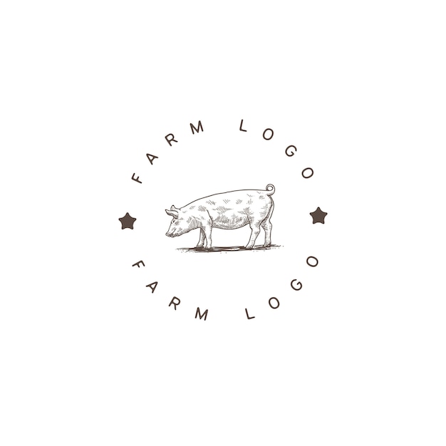 logotipo de la granja