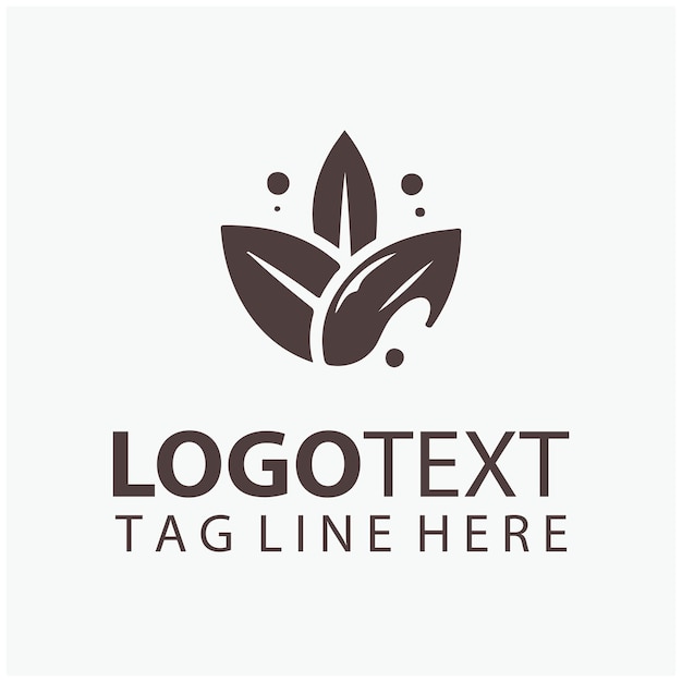 El logotipo del grano de café