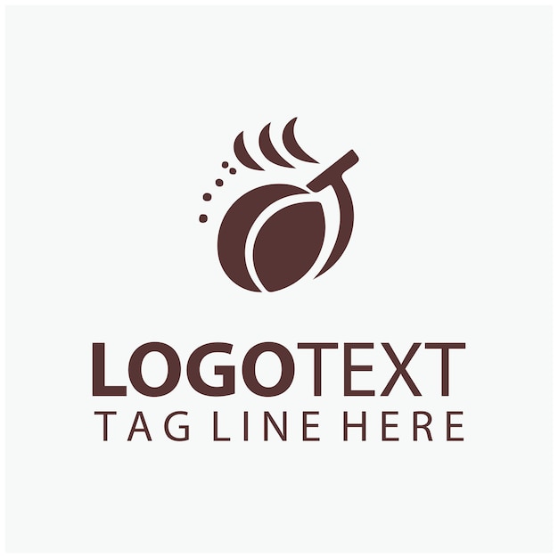 El logotipo del grano de café