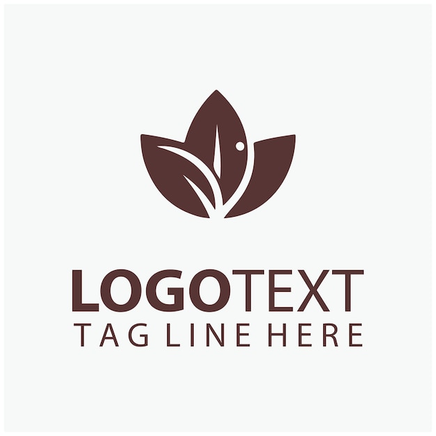 El logotipo del grano de café