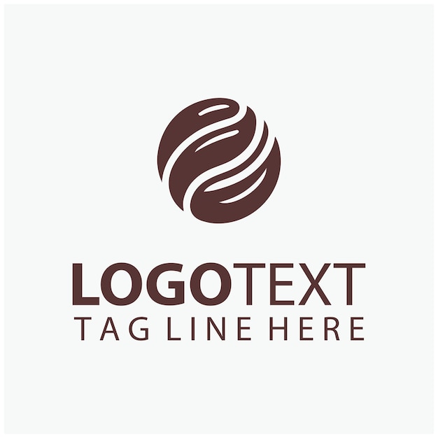El logotipo del grano de café