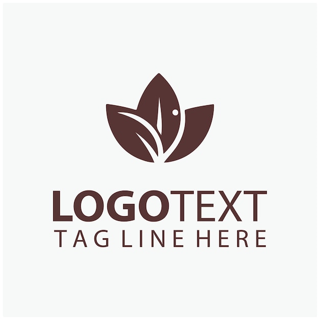 El logotipo del grano de café