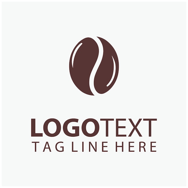 El logotipo del grano de café