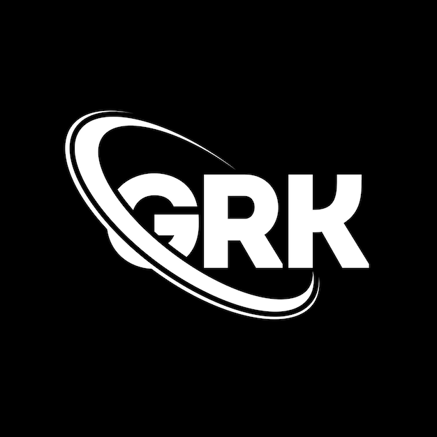 Logotipo GRK letra GRK letra diseño del logotipo iniciales logotipo GRK vinculado con círculo y mayúscula monograma logotipo de GRK tipografía para negocios tecnológicos y marca inmobiliaria