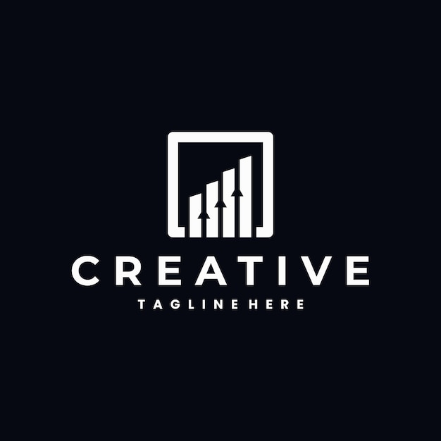 El logotipo de Growth Financial en fondo negro