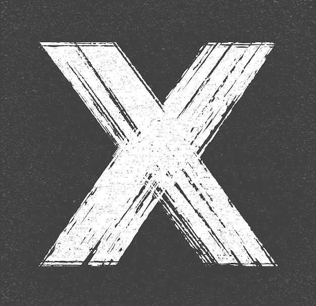 Logotipo de grunge x