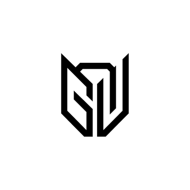 El logotipo de GU es un diseño de letra, texto, nombre, símbolo, logotipo monocromático, carácter alfabético y logotipo simple.