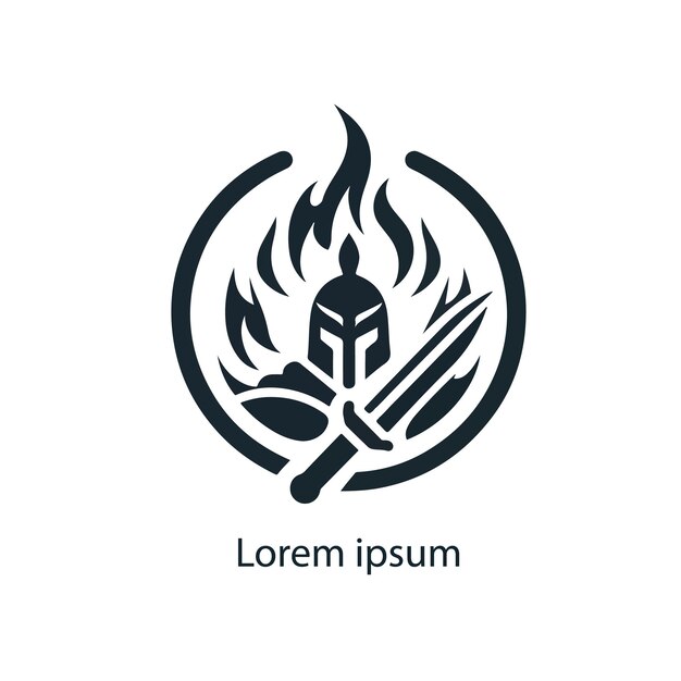 El logotipo del guerrero aquí