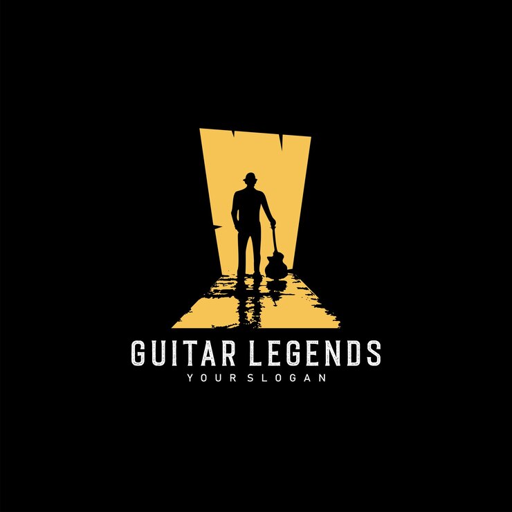 Logotipo de Guitar Legends - logotipo vintage