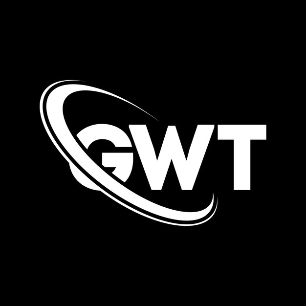 Logotipo GWT letra GWT diseño de logotipo de letra iniciales GWT logotipo vinculado con círculo y mayúscula monograma logotipo GWT tipografía para negocios de tecnología y marca inmobiliaria