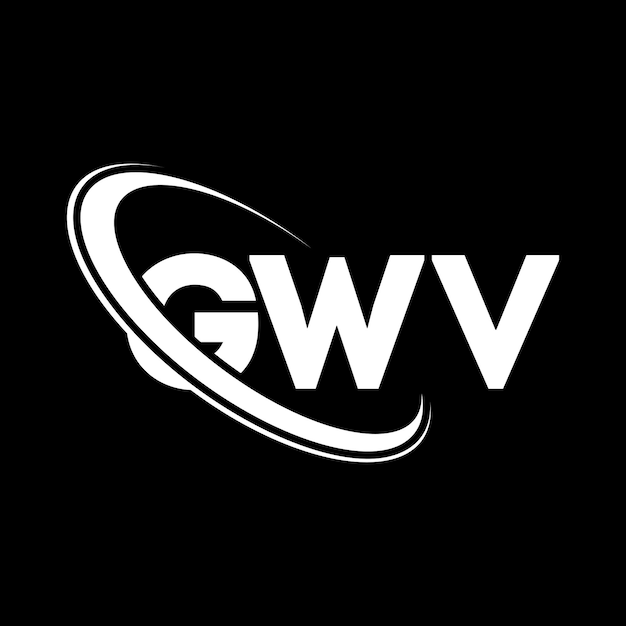 Logotipo GWV letra GWV letra diseño del logotipo Iniciales del logotipo GWV vinculado con círculo y mayúscula logotipo del monograma GWV tipografía para negocios tecnológicos y marca inmobiliaria