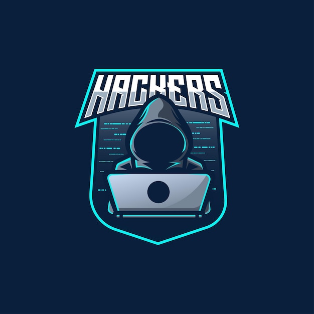 Vector logotipo de hacker anónimo