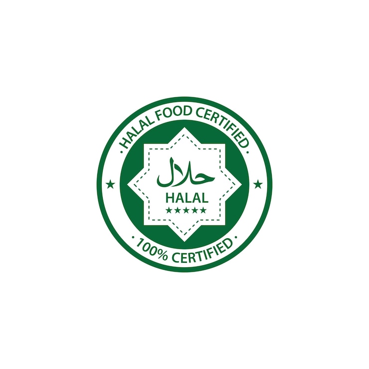 Vector el logotipo halal