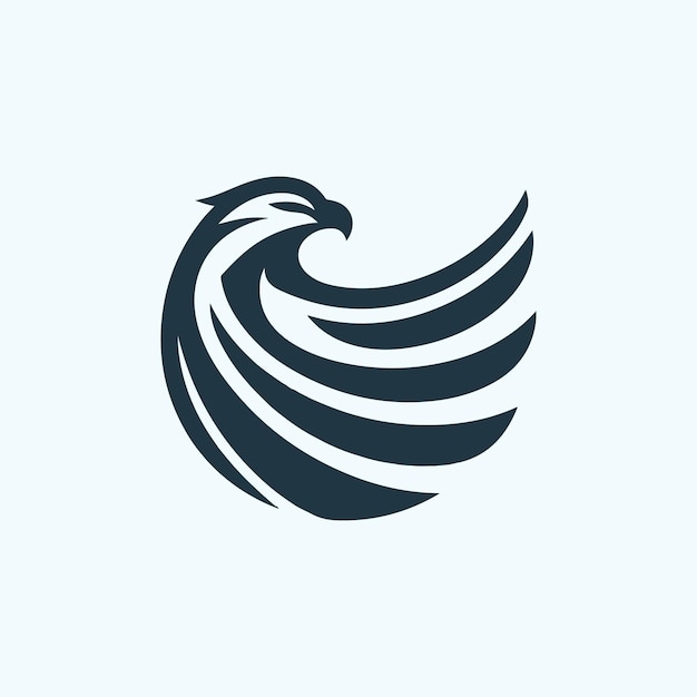 El logotipo del halcón minimalista 4