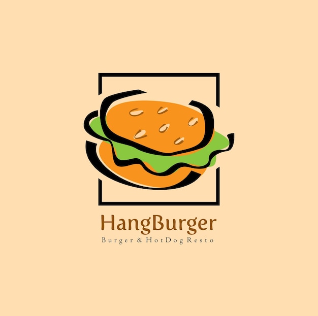 logotipo de hamburguesa