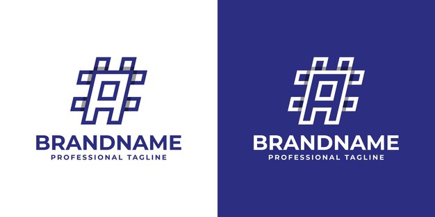 Un logotipo de hashtag adecuado para cualquier negocio con la letra A inicial