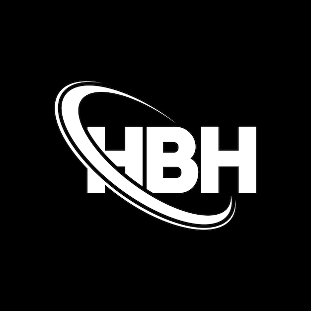 Logotipo HBH HBH letra HBH diseño de logotipo de letra Iniciales Logotipo de HBH vinculado con círculo y mayúscula Logotipo de monograma HBH tipografía para negocios tecnológicos y marca inmobiliaria