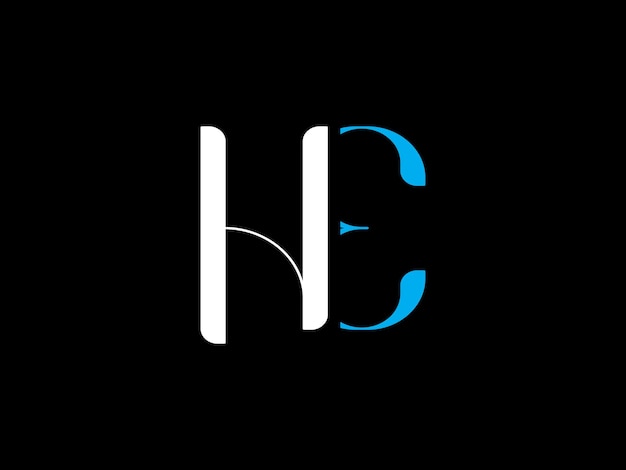 Logotipo de Hec con fondo negro.