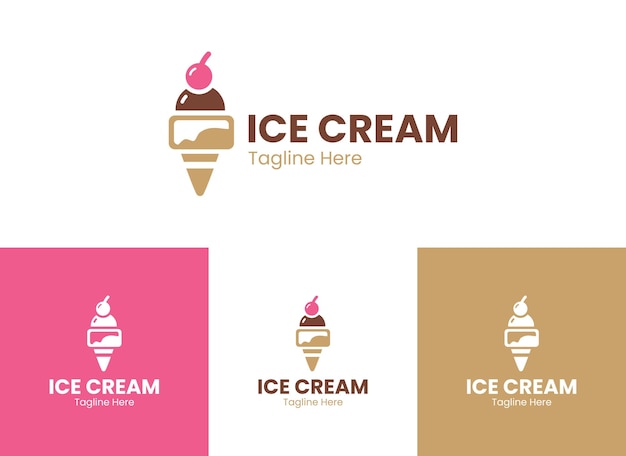 El logotipo del helado