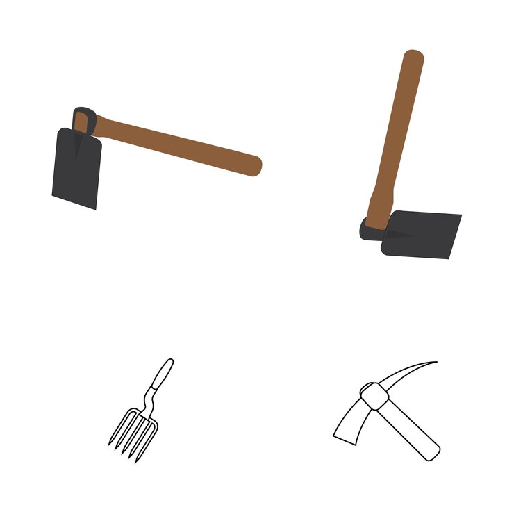 Vector logotipo de herramienta de jardinería
