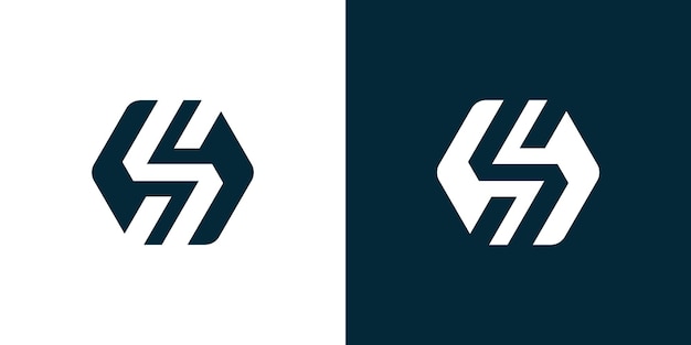 El logotipo hexagonal S es simple, el logotipo abstract es hexagonial S.