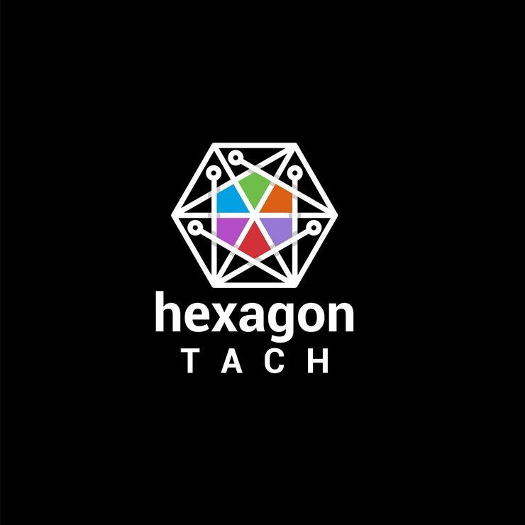 Vector logotipo hexagonal