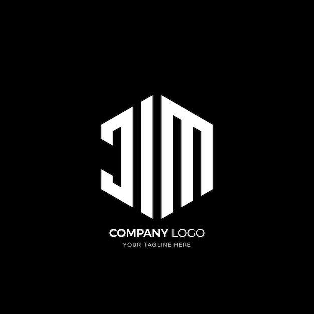 Logotipo del hexágono JIM