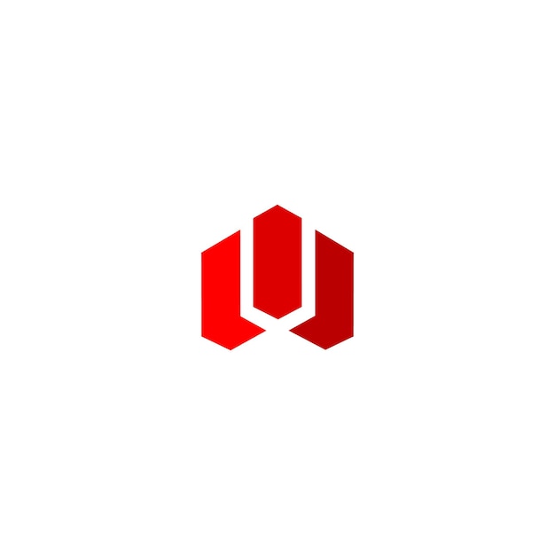 El logotipo del hexágono moderno