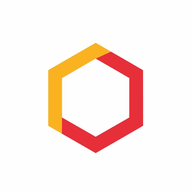 Vector logotipo del hexágono