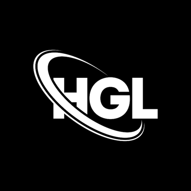 Logotipo de HGL HGL letra HGL letra diseño de logotipo Iniciales HGL logotipo vinculado con círculo y mayúscula monograma logotipo HGL tipografía para negocios de tecnología y marca inmobiliaria