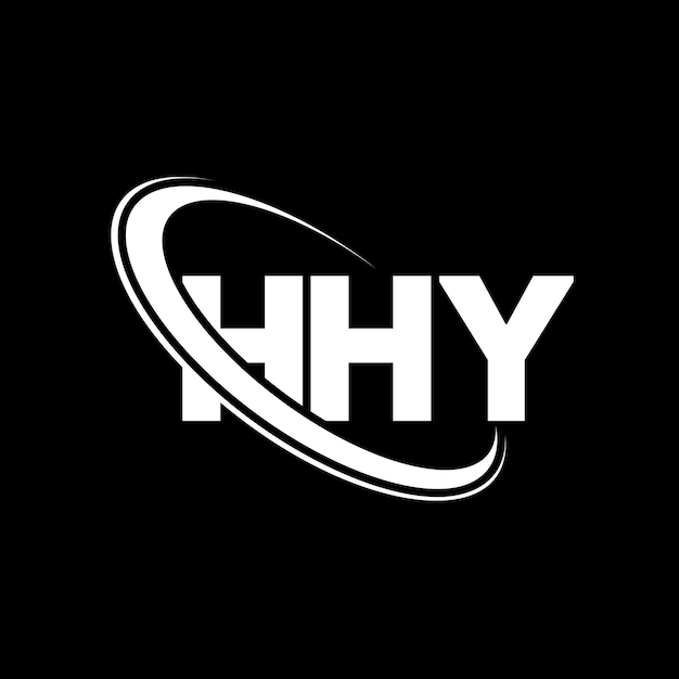 Logotipo HHY HHY letra HHY diseño de logotipo de letra Iniciales Logo HHY vinculado con círculo y mayúscula logotipo monograma HHY tipografía para negocios de tecnología y marca inmobiliaria