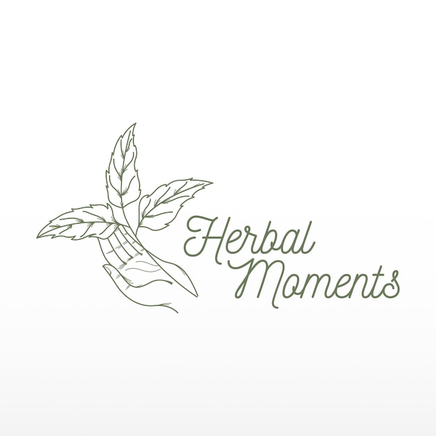 Logotipo de hierbas naturales Logotipo de medicina natural
