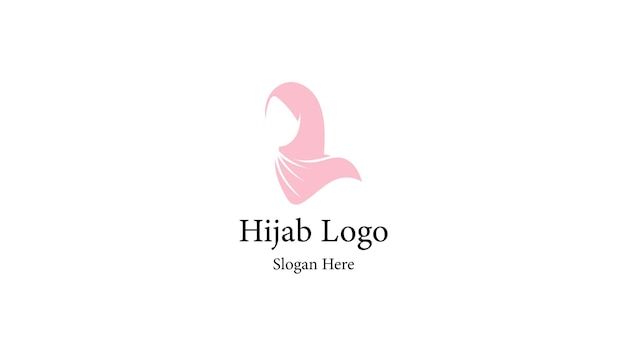 Logotipo de hijab de belleza