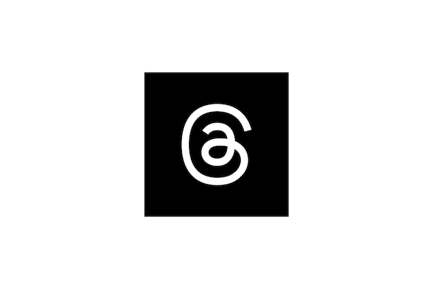 Logotipo de hilos de vector libre icono de redes sociales logotipo de hilos