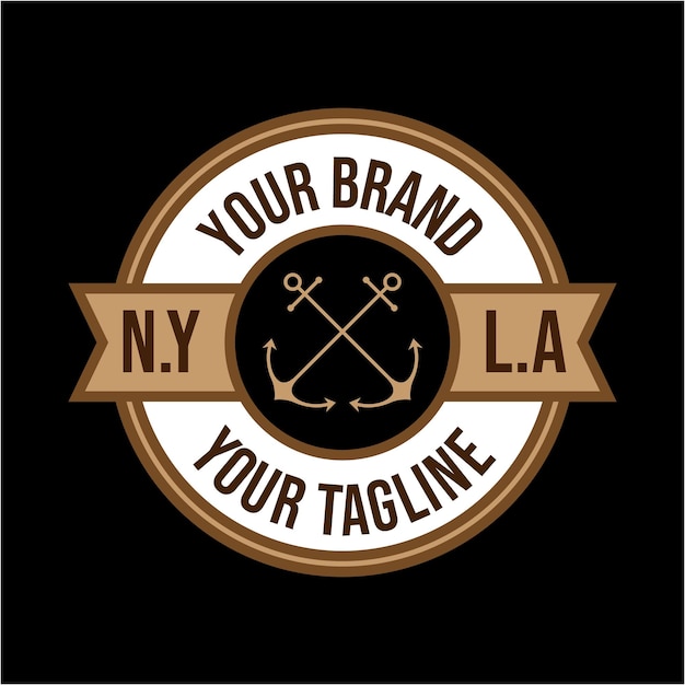 Logotipo hipster 06