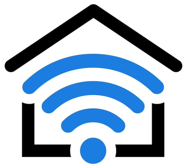 Logotipo de hogar inteligente e Internet de las cosas