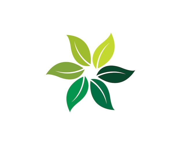 Logotipo de hoja de árbol ecológico