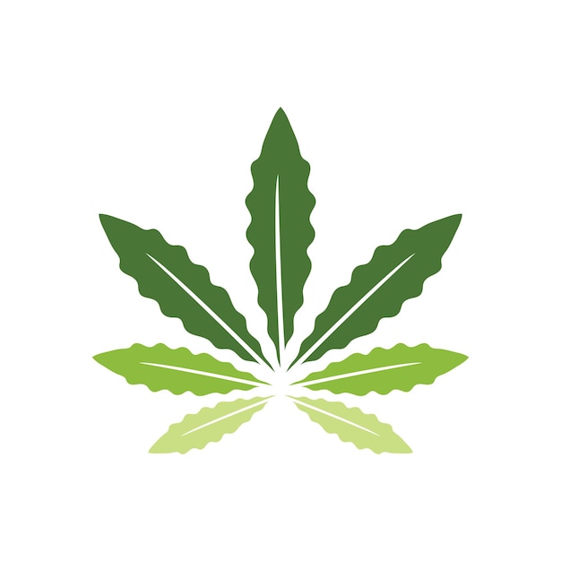 El logotipo de la hoja de cannabis Diseños