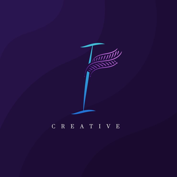 Vector logotipo de hoja de letra i para belleza, moda y cosméticos logotipo hermoso floral y botánico