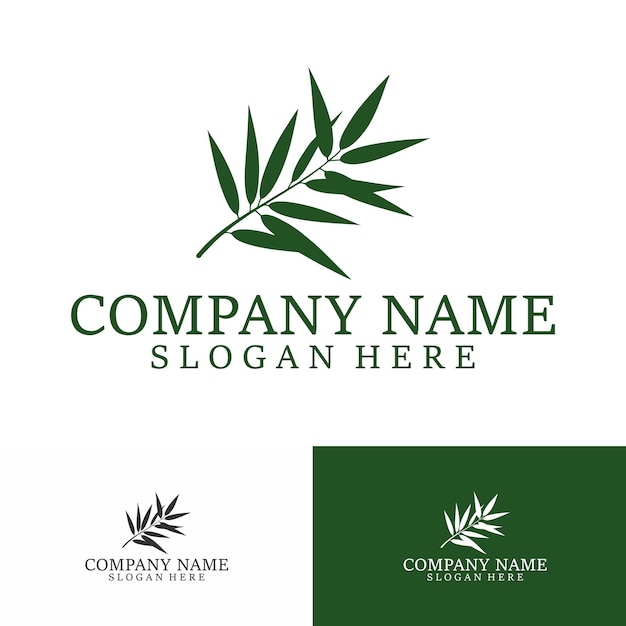 Logotipo de la hoja logotipo del spa logotipo de la belleza natural logotipo