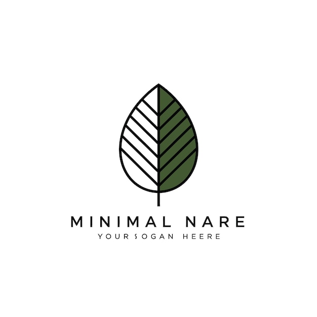 El logotipo de la hoja mínima