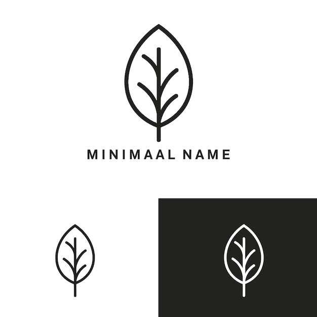 El logotipo de la hoja mínima