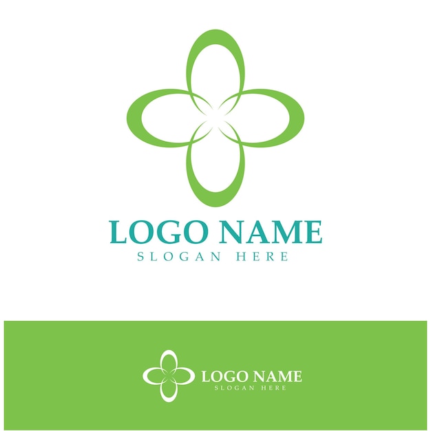 Logotipo de hoja de moringa verde para ingredientes herbales moringa agricultura salud medicina industria belleza terapia concepto diseño vector ilustración icono plantilla con un concepto moderno