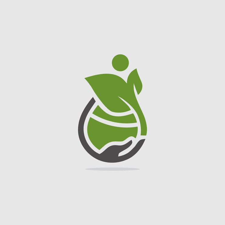 Vector logotipo de la hoja de la naturaleza