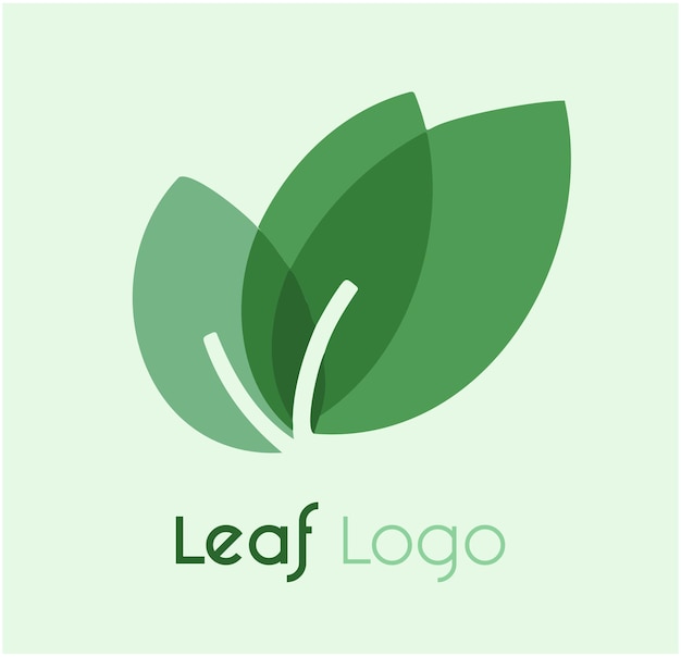 Logotipo de hoja verde minimalista con una estética moderna limpia Icono ecológico comida natural y orgánica