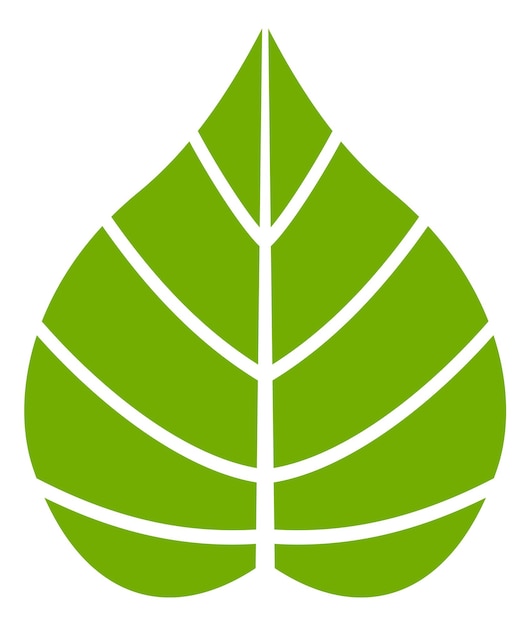 Logotipo de hoja verde. Signo de la naturaleza. Follaje de arbol