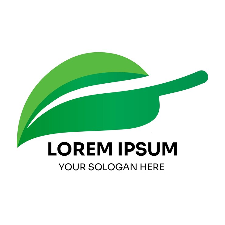 Logotipo de la hoja verde Vecto