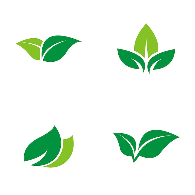 Logotipo de hoja verde