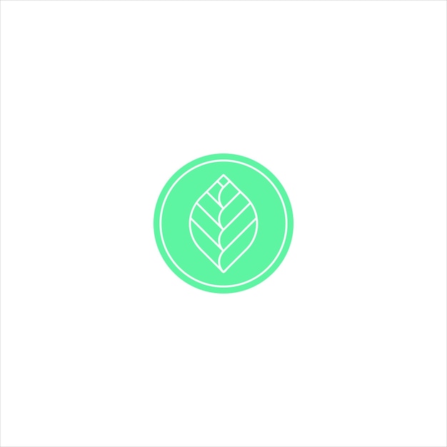 Logotipo de hojas y hojas verdes abstractas Icono Diseño vectorial Diseño paisajístico Jardín Planta Naturaleza Salud