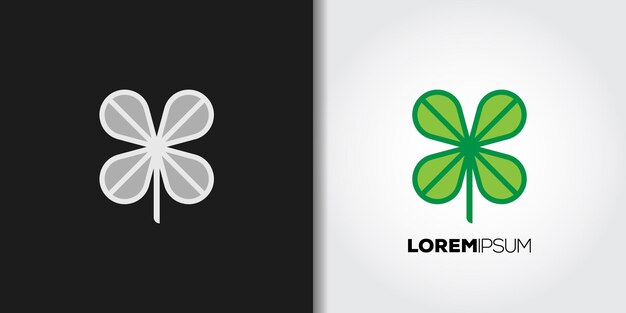 El logotipo de las hojas de la suerte
